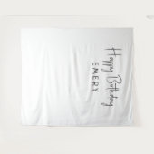 Hintergrund des Minimalistischen neutralen Happy B Wandteppich (Vorderseite (Horizontal))