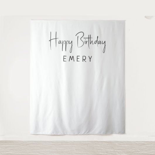Hintergrund des Minimalistischen neutralen Happy B Wandteppich (Vorderseite)