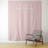 Hintergrund des Minimalistischen rosa Hochzeitssti Wandteppich (Beispiel)