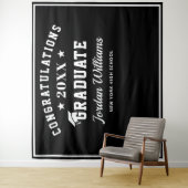 Hintergrund des modernen Fotos mit weißem Abschlus Wandteppich (Beispiel)