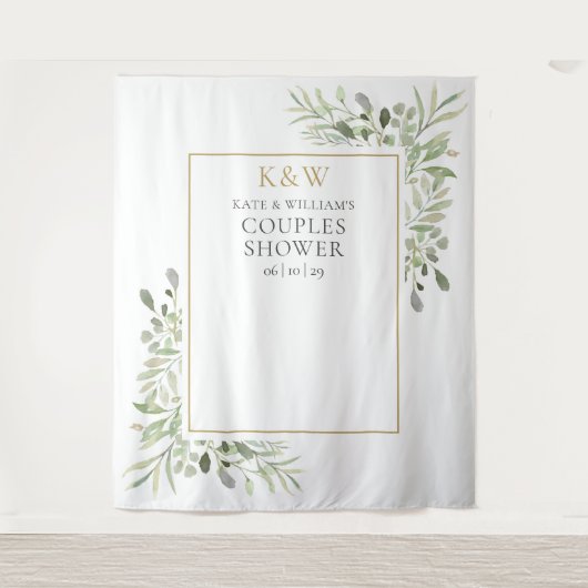 Hintergrund des monogram Greenerenery Couples Dusc Wandteppich (Vorderseite)