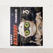 Hintergrund des Monster Theme-Kindergeburtstags Wandteppich (Vorderseite)