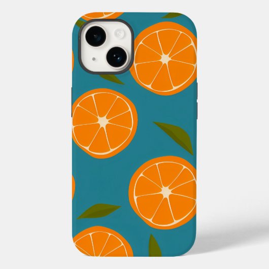Hintergrund des Musters "Slice Orange" Case-Mate iPhone Hülle (Rückseite)