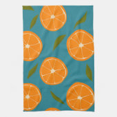 Hintergrund des Musters "Slice Orange" Geschirrtuch (Vertikal)