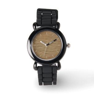 Hintergrund des natürlichen Tan Sandsteinbildes Armbanduhr