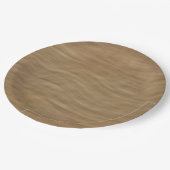 Hintergrund des natürlichen Tan Sandsteinbildes Pappteller (Schrägansicht)