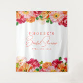 Hintergrund des niedlichen orangefarbenen und rosa wandteppich (Vorderseite)