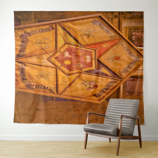 Hintergrund des Ostens Wandteppich (Beispiel (Horizontal))