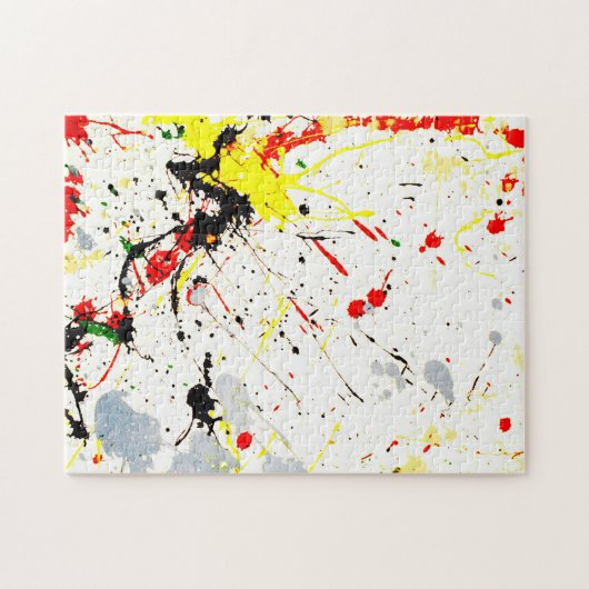 Hintergrund des Paint-Spritzers Puzzle (Horizontal)