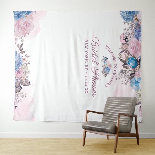 Hintergrund des Pariser Charm Brautparty Foto Prop Wandteppich (Beispiel (Horizontal))