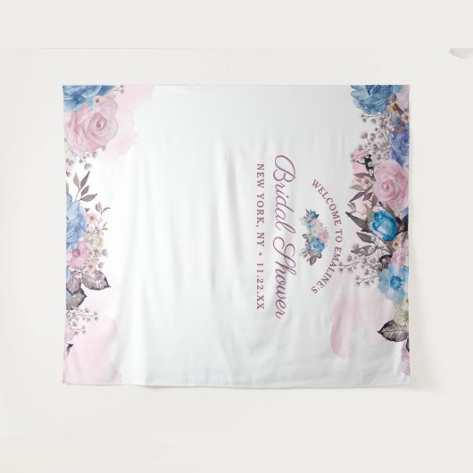 Hintergrund des Pariser Charm Brautparty Foto Prop Wandteppich (Vorderseite (Horizontal))