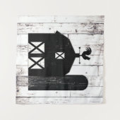 Hintergrund des Party der weißen, rustikalen Holzh Wandteppich (Vorderseite (Horizontal))