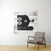 Hintergrund des Party der weißen, rustikalen Holzh Wandteppich (Beispiel (Horizontal))