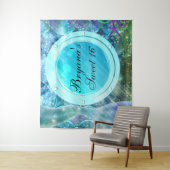 Hintergrund des Party des verzauberten Ozeanports- Wandteppich (Beispiel)