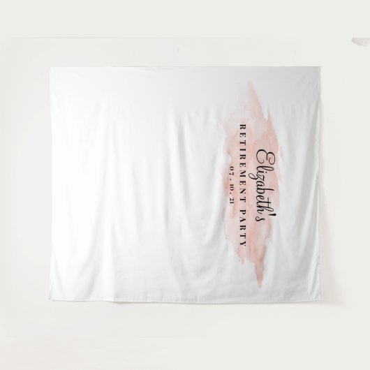 Hintergrund des Party für die Blush-Altersvorsorge Wandteppich (Vorderseite (Horizontal))