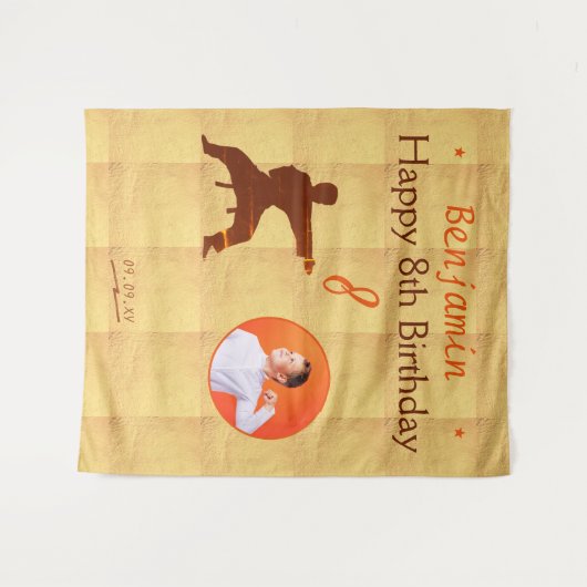 Hintergrund des Party für Kampfkunst Karate Wandteppich (Vorderseite (Horizontal))