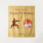 Hintergrund des Party für Kampfkunst Karate Wandteppich (Vorderseite)