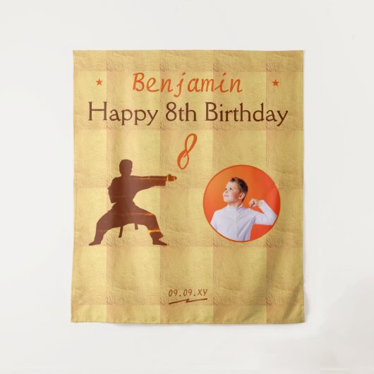 Hintergrund des Party für Kampfkunst Karate Wandteppich (Vorderseite)