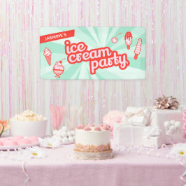 Hintergrund des Party für Personalisierte Eiscreme Banner