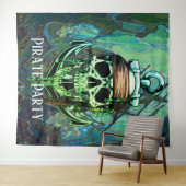 Hintergrund des Party Pirate Wandteppich (Beispiel (Horizontal))