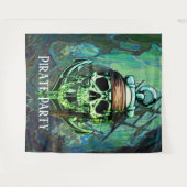 Hintergrund des Party Pirate Wandteppich (Vorderseite (Horizontal))