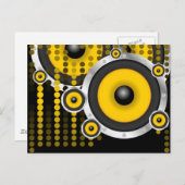 Hintergrund des Party Postkarte (Vorne/Hinten)