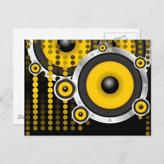 Hintergrund des Party Postkarte (Vorne/Hinten)