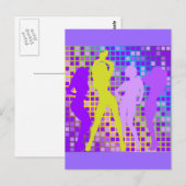 Hintergrund des Party Postkarte (Vorne/Hinten)