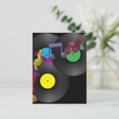 Hintergrund des Party Postkarte (Stehend Vorderseite)