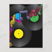 Hintergrund des Party Postkarte (Vorderseite)