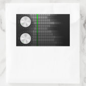 Hintergrund des Party Rechteckiger Aufkleber (Tasche)