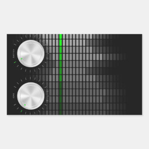 Hintergrund des Party Rechteckiger Aufkleber