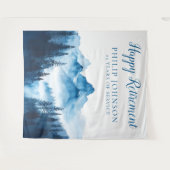 Hintergrund des Party Wasserfarbengebirge Wandteppich (Vorderseite (Horizontal))