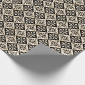 Hintergrund des Pasifika Tapa Cloud Geschenkpapier (Ecke)