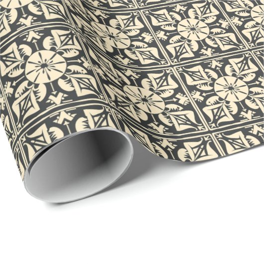 Hintergrund des Pasifika Tapa Cloud Geschenkpapier (Rolleneckpunkt)