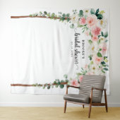 Hintergrund des pastellfarbenen rosa Brautparty Fo Wandteppich (Beispiel (Horizontal))