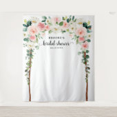 Hintergrund des pastellfarbenen rosa Brautparty Fo Wandteppich (Vorderseite)