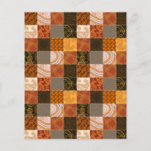 Hintergrund des Patchwork-Skrapbooks im Herbst
