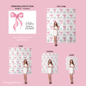 Hintergrund des Personalisierten Brautparty mit ro Wandteppich