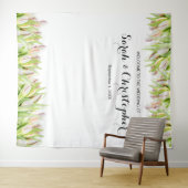 Hintergrund des personalisierten Hochzeitsstils | Wandteppich (Beispiel (Horizontal))