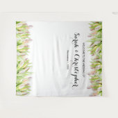 Hintergrund des personalisierten Hochzeitsstils |  Wandteppich (Vorderseite (Horizontal))