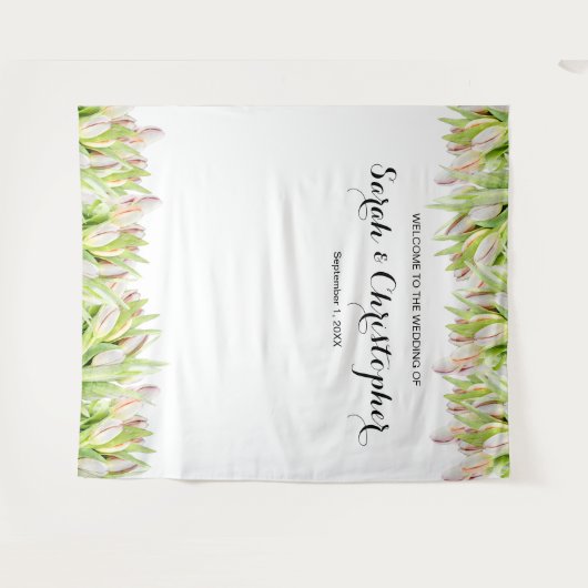 Hintergrund des personalisierten Hochzeitsstils | Wandteppich (Vorderseite (Horizontal))