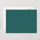 Hintergrund des Pine Green Forest Solid Trend Postkarte (Vorne/Hinten)