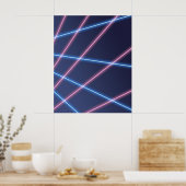 Hintergrund des Porträts der Laserstrahl-Schule Poster (Küche)