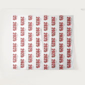 Hintergrund des Red Glitzer Class 2025-Fotos Wandteppich (Vorderseite (Horizontal))