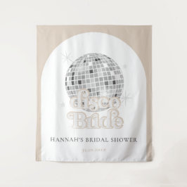 Hintergrund des Retro-Brautparty-Balls Wandteppich