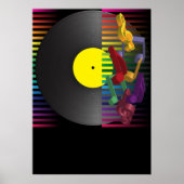 Hintergrund des Retro-Party Poster (Vorne)