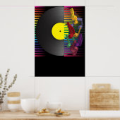 Hintergrund des Retro-Party Poster (Küche)