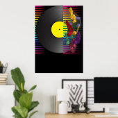 Hintergrund des Retro-Party Poster (Heimbüro)