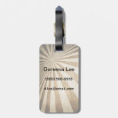 Hintergrund des Retro-Strips Gepäckanhänger (Rückseite vertikal)